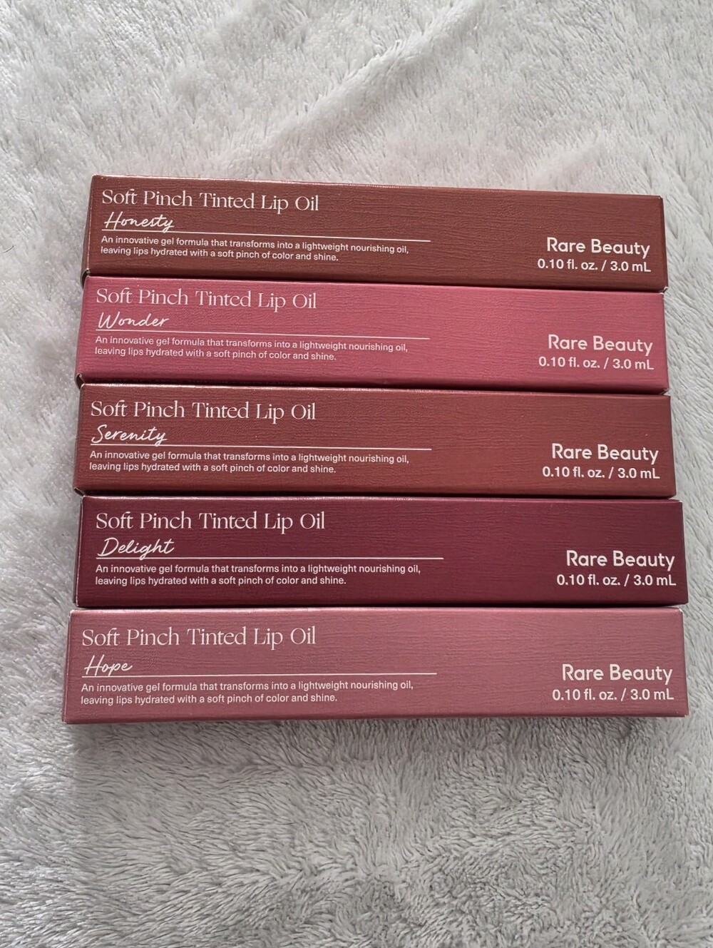 Rare Beauty Soft Pinch Tinted Lip Oil Honesty/Delight/Hope/Serenity/Wonder